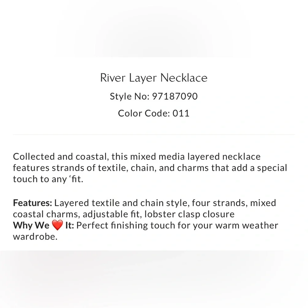 NWT Free People & Ariana Ost River Layer Necklace in Gold and Cream - Picture 4 of 12